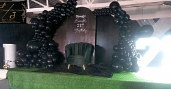 Backdrop and Balloon Garlands Birthdays