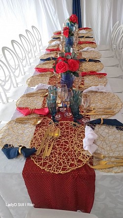 Wedding table setting