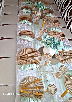 Wedding table setting