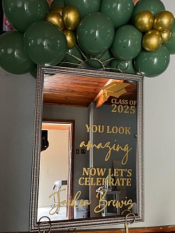 Welcome mirror set up